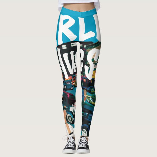 Strut de Harlem Blues Leggings (Voorkant)
