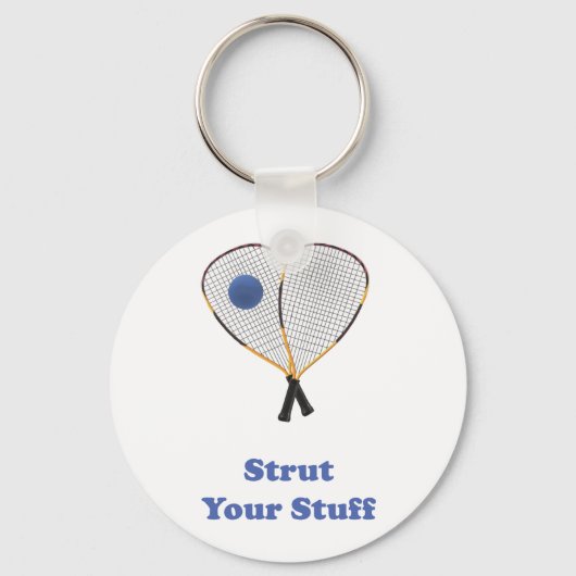 Strut Stuff Racquetball Sleutelhanger (Voorkant)