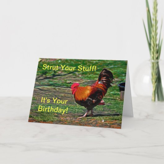 Strut Your Stuff - It's Your Birthday ! Carte (Devant)