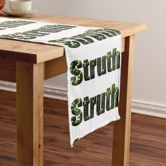 Struth ! Aussie Slang Word, Korte Tafelloper (Voorbeeld)