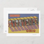 Struthers, Ohio - Grote lettertjes Briefkaart (Voorkant / Achterkant)