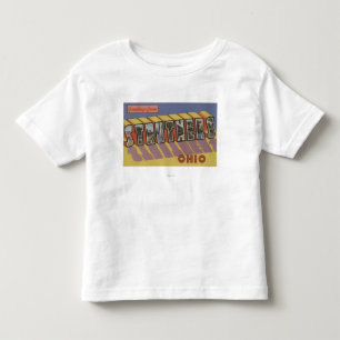 Struthers, Ohio - Grote lettertjes Kinder Shirts