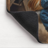 Strutting Haan in een stoffige boerderij Muismat (Hoek)