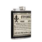 Strychnine Poison Label Heupfles (Rechts)