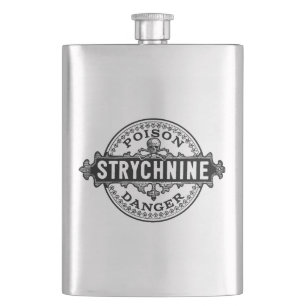 Strychnine stijlgifteetiket flacon