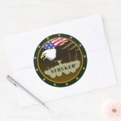 Stryker_logo Ronde Sticker (Envelop)