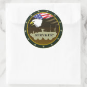 Stryker_logo Ronde Sticker (Tas)