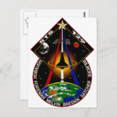 STS 129-patch Briefkaart (Voorkant / Achterkant)