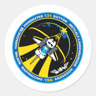 STS 131 Ontdekking Ronde Sticker