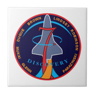 STS-95 Space Shuttle Discovery Missie Patch Logo Tegeltje