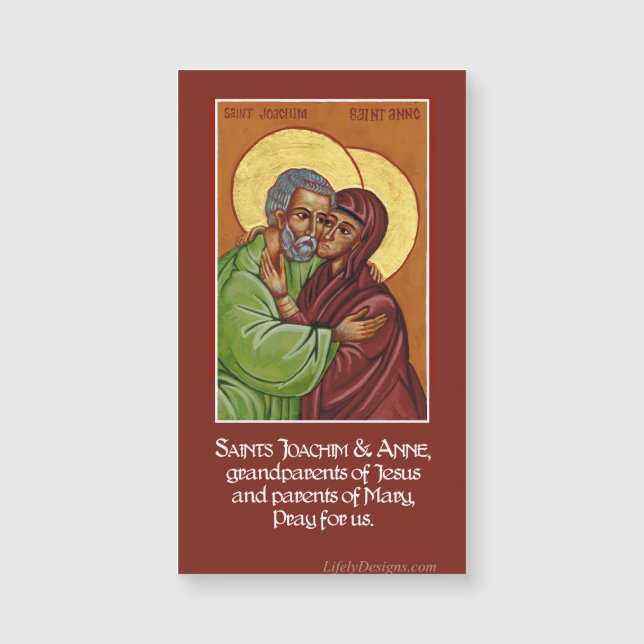 Sts. Anne & Joachim Prayer Magnet (Voorkant)