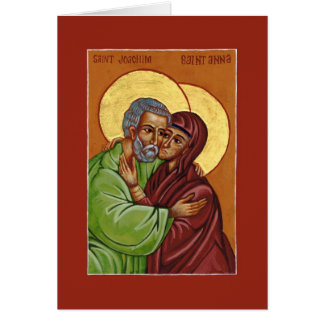 Sts Joachim & Anna Icon de la carte d'amour conjug