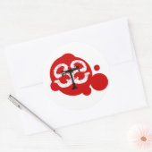 STS Sticker rond SPatter (Enveloppe)
