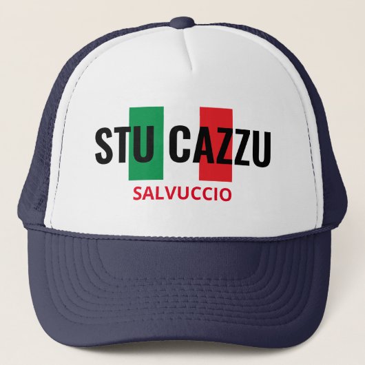 Stu Cazzu Persoonlijke Trucker Hat Trucker Pet (Voorkant)