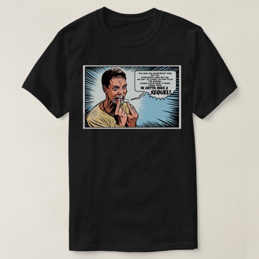 Stu Macher Scream Movie Comic Adaption Panel Art C T-shirt (Design voorkant)