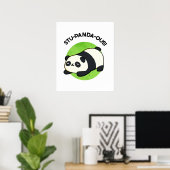 Stu-panda-ous Funny Animal Panda Pun Poster (Thuiskantoor)