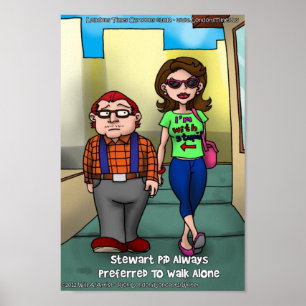 Stu-Pid Funny Poster door de Cartoons van de Tijde