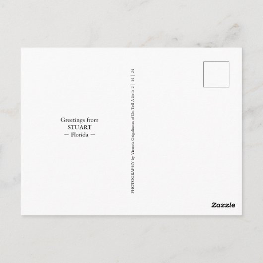 Stuart Florida Arial Uitzicht Briefkaart (Achterkant)