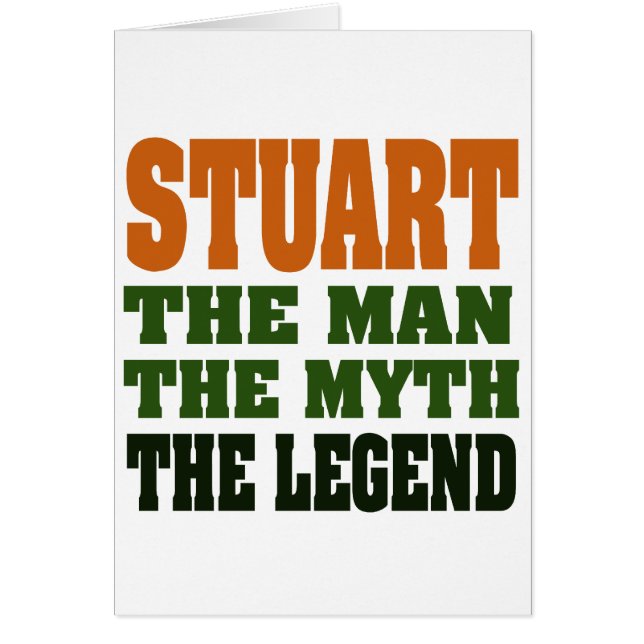 STUART - het Man, de Myth, de Legende (Voorkant)