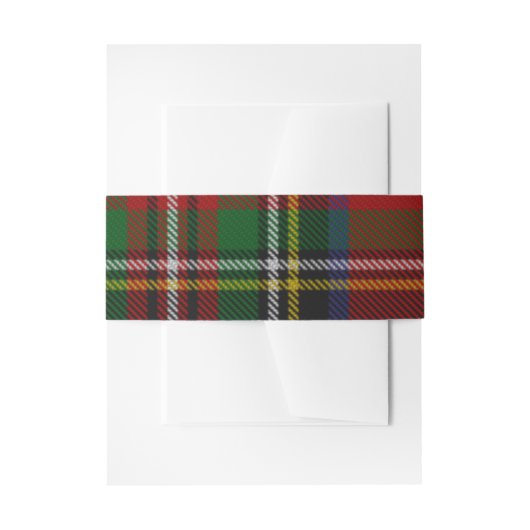Stuart Plaid Tartan Kerstmis Uitnodigingen Wikkel (Voorkant Voorbeeld)