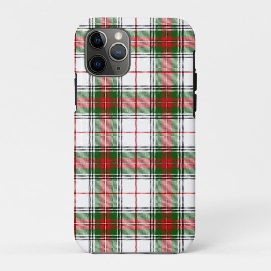 Stuart/Stewart tartan witte rode groene vlecht Case-Mate iPhone Case (Achterkant)