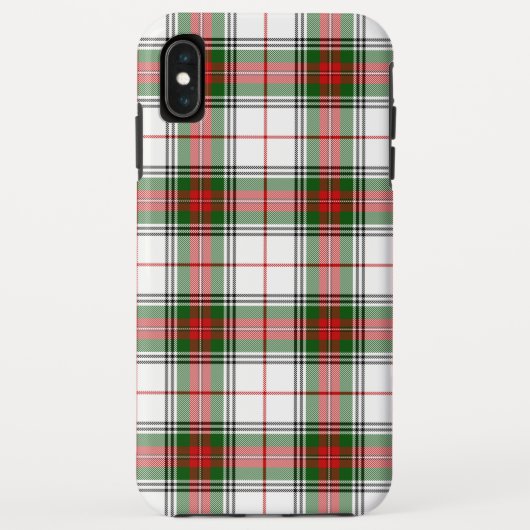 Stuart/Stewart tartan witte rode groene vlecht Case-Mate iPhone Case (Achterkant)