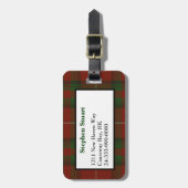 Stuart van Brute Tartan Bagagelabel (Voorkant verticaal)