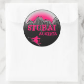 Stubai Autriche stickers ski rose (Sac)