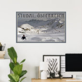 Stubai Glacier Ski Area Poster (Thuiskantoor)