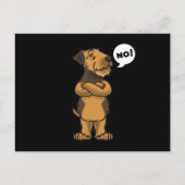 Stubborn Airedale Terrier Dog Briefkaart (Voorkant)