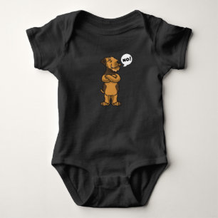 Stubborn Airedale Terrier Dog Romper