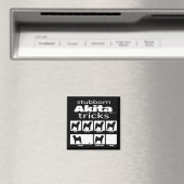 Stubborn Akita Tricks Magneet (Insitu (Vaatwasser))