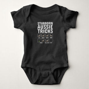 Stubborn Australian Shepherd Tricks Romper