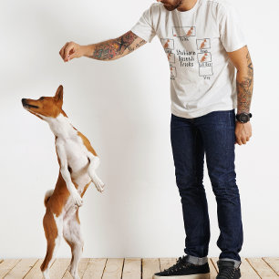 Stubborn Basenji Tricks Humor Funny Dog Red T-shirt