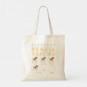 Stubborn Beagle Tricks Tote Bag (Achterkant)