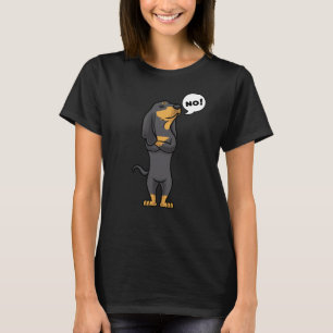 Stubborn Black en Tan Coonhound Dog T-shirt