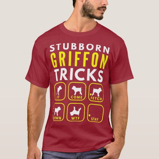 Stubborn Brussels Griffon Tricks - Dog Training T-shirt (Voorkant)