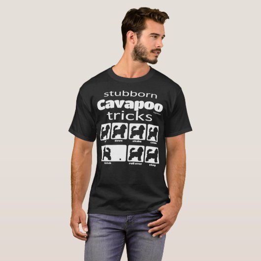 Stubborn Cavapoo Tricks T-shirt (Voorkant volledig)
