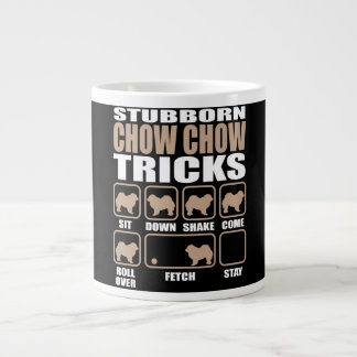Stubborn Chow Chow Tricks design Extra Grote Beker