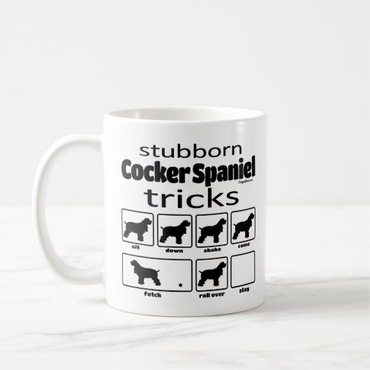 Stubborn Cocker Spaniel Tricks Koffiemok (Links)