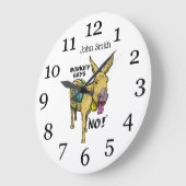 Stubborn donkey Funny mule Grote Klok (Hoek)