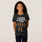 Stubborn Goldendole Tricks Funny Dog Trainer T-shirt (Voorkant volledig)
