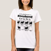 Stubborn Keeshond Tricks T-shirt (Voorkant)