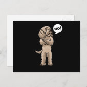 Stubborn Labradoodle Dog Briefkaart (Voorkant / Achterkant)