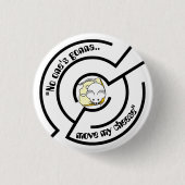 Stubborn Mouse Cheese Maze Ronde Button 3,2 Cm (Voorkant)