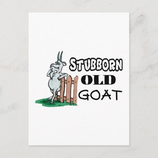 Stubborn Old Goat Briefkaart (Voorkant)
