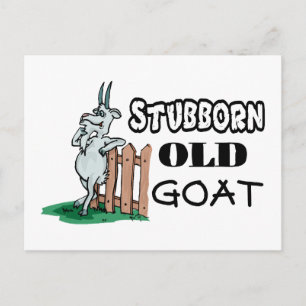 Stubborn Old Goat Briefkaart