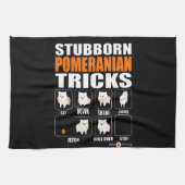 Stubborn Pommeren Tricks Gift Lover Theedoek (Horizontaal)
