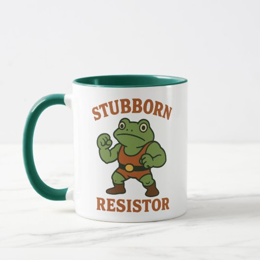 Stubborn Resistor - Motivational Frog Gym Tee Mok (Links)