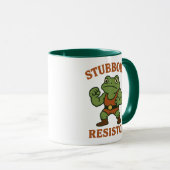 Stubborn Resistor - Motivational Frog Gym Tee Mok (Voorkant rechts)